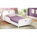 Cama Solteiro para colchão 88 x 188 cm 100% MDF Multimóveis FG2320 Branca