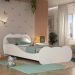 Cama Solteiro para colchão 88x188cm 100% MDF Carolina Multimóveis BB2761 Branco
