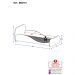 Cama Solteiro para colchão 88x188cm 100% MDF Carolina Multimóveis BB2761 Branco