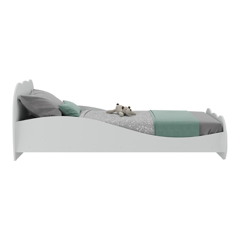 Cama Solteiro para colchão 88x188cm 100% MDF Carolina Multimóveis BB2761 Branco