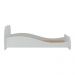 Cama Solteiro para colchão 88x188cm 100% MDF Carolina Multimóveis BB2761 Branco