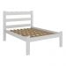 Cama de Casal Madeira Maciça para Colchão 128/138x188cm Multimóveis CR35255 Branco