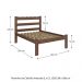Cama de Casal Madeira Maciça para Colchão 128/138x188cm Multimóveis CR35255 Imbuia