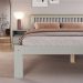 Cama de Casal de Madeira Maciça para Colchão 138x188cm Multimóveis CR35273 - Verde Frost/Oak