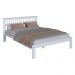 Cama de Casal de Madeira Maciça para Colchão 138x188cm Multimóveis CR35273 Branco