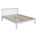 Cama de Casal de Madeira Maciça para Colchão 138x188cm Multimóveis CR35273 Branco