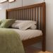 Cama de Casal de Madeira Maciça para Colchão 138x188cm Multimóveis CR35276 Walnut