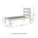 Cama de Solteiro Madeira Maciça com Colchão Incluso Multimóveis CR35256 Branco
