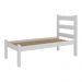 Cama de Solteiro Madeira Maciça com Colchão Incluso Multimóveis CR35256 Branco