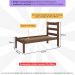 Cama de Solteiro Madeira Maciça com Colchão Incluso Multimóveis CR35256 Imbuia