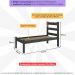 Cama de Solteiro Madeira Maciça com Colchão Incluso Multimóveis CR35256 Preto