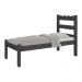 Cama de Solteiro Madeira Maciça para Colchão 78/88x188cm Multimóveis CR35254 Preto