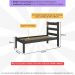 Cama de Solteiro Madeira Maciça para Colchão 78/88x188cm Multimóveis CR35254 Preto