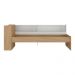 Cama de Solteiro com Colchão Incluso Baú Embutido e Prateleira Multimóveis MP4260 Rustic/Branco