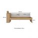 Cama de Solteiro com Colchão Incluso Baú Embutido e Prateleira Multimóveis MP4260 Rustic/Branco