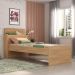 Cama de Solteiro com Colchão Incluso e Baú Embutido Multimóveis MP4232 Rustic