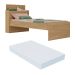 Cama de Solteiro com Colchão Incluso e Baú Embutido Multimóveis MP4232 Rustic