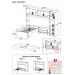 Cama de Solteiro com Colchão/Guarda Roupa/Mesa de Cabeceira Retrô Dublin Multimóveis MP4037 Bca/Pta