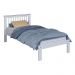Cama de Solteiro de Madeira Maciça para Colchão 88x188cm Multimóveis CR35274 Branco