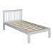 Cama de Solteiro de Madeira Maciça para Colchão 88x188cm Multimóveis CR35274 Branco