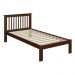 Cama de Solteiro de Madeira Maciça para Colchão 88x188cm Multimóveis CR35274 Walnut