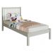 Cama de Solteiro de Madeira Maciça para Colchão 88x188cm Multimóveis CR35277 - Verde Frost