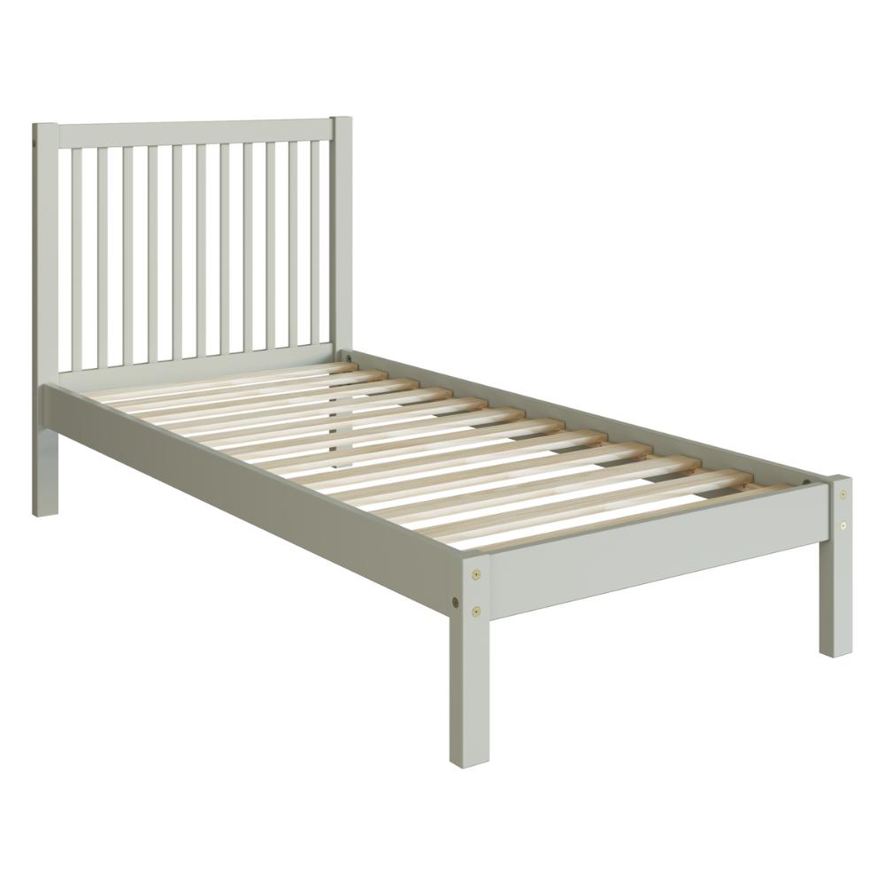 Cama de Solteiro de Madeira Maciça para Colchão 88x188cm Multimóveis CR35277 - Verde Frost