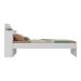 Cama de Solteiro para Colchão 188 x 78cm com Baú Embutido Multimóveis MP4229 Branco