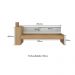 Cama de Solteiro para Colchão 188 x 78cm com Baú Embutido e Prateleira Multimóveis MP4257 Rustic/Branco