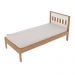 Cama de Solteiro para Colchão 88 x 188 cm Multimóveis CR35010 Amendoa/Branca