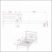 Cama de Solteiro para Colchão 88 x 188 cm Multimóveis CR35010 Amendoa/Branca