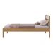 Cama de Solteiro para Colchão 88 x 188 cm Multimóveis CR35253 Amêndoa/Branco