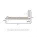 Cama de Solteiro para Colchão 88 x 188 cm Multimóveis CR35253 Branco