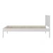 Cama de Solteiro para Colchão 88 x 188 cm Multimóveis CR35253 Branco