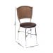 Conjunto 2 Cadeiras de Jantar com Assento Estofado Multimóveis CR50131 Marrom