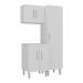 Conjunto Armários de Lavanderia com Gabinete e Tanque 45L Multimóveis CR30041 Branco