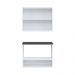 Conjunto Gabinete de Banheiro com Espelheira Suspenso 70,5cm Multimóveis CR10144 Branco
