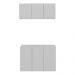 Conjunto Gabinete de Banheiro e Armário Aéreo 3 Portas Multimóveis MP5048 Branco