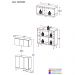 Conjunto Gabinete de Banheiro e Armário Aéreo 3 Portas Retrô Multimóveis MP5055 Branco/Natural