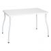 Conjunto Mesa de Jantar 115cm com 6 Cadeiras Multimóveis CR50137 Branco/Marrom