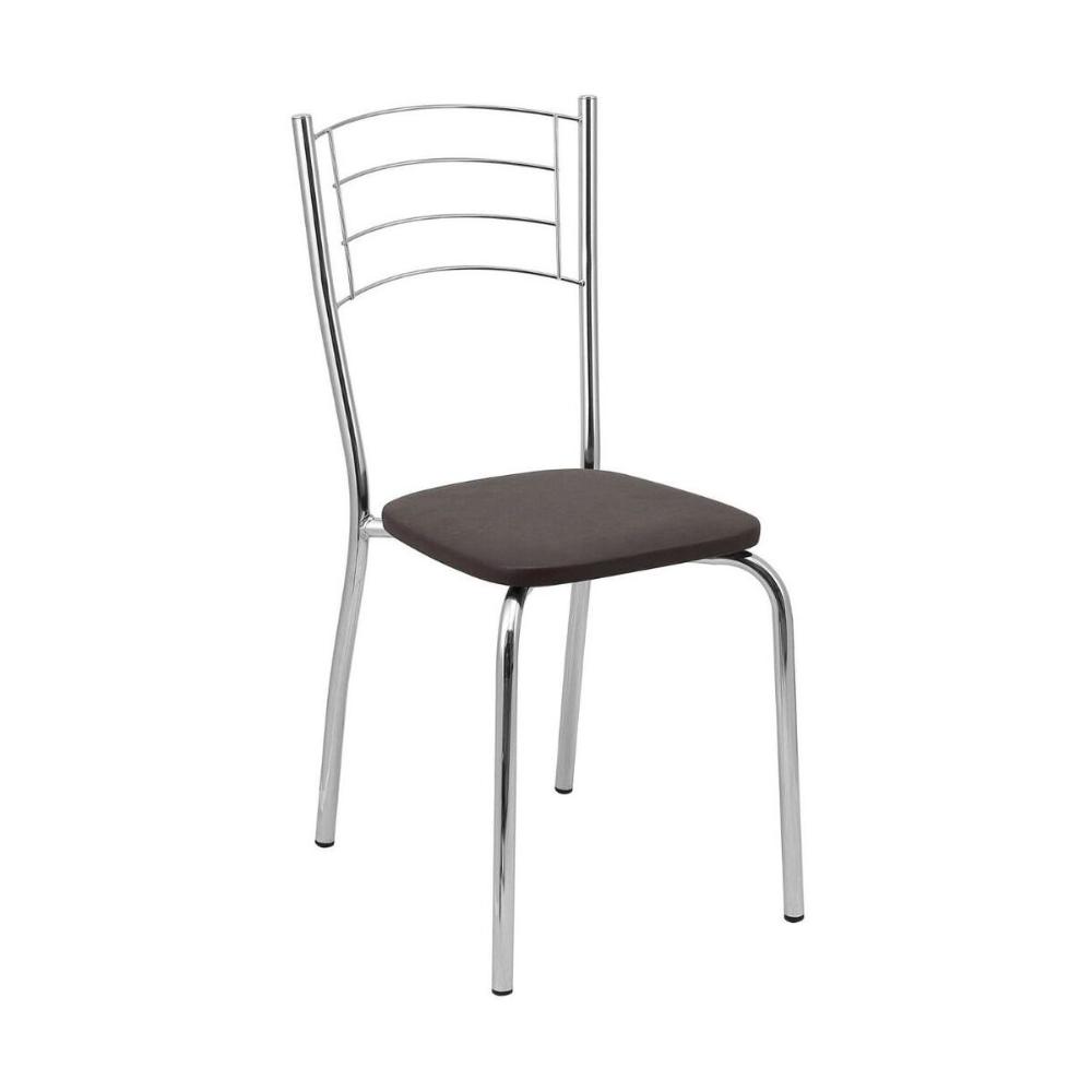 Conjunto Mesa de Jantar 115cm com 6 Cadeiras Multimóveis CR50143 Marrom
