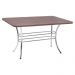 Conjunto Mesa de Jantar 137cm com 6 Cadeiras Multimóveis CR50139 Nogueira/Marrom