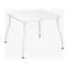 Conjunto Mesa de Jantar 90cm com 4 Cadeiras Multimóveis CR50134 Branco/Marrom
