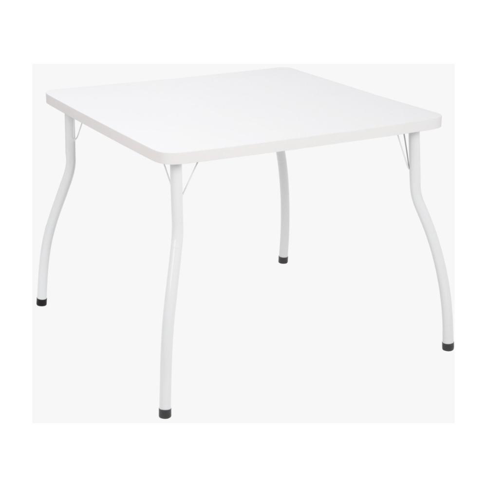Conjunto Mesa de Jantar 90cm com 4 Cadeiras Multimóveis CR50134 Branco/Marrom