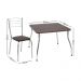 Conjunto Mesa de Jantar 90cm com 4 Cadeiras Multimóveis CR50142 Marrom
