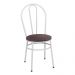 Conjunto Mesa de Jantar Redonda 90cm com 4 Cadeiras Multimóveis CR50135 Branco/Marrom