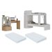 Conjunto Quarto Beliche com Colchão/Escrivaninha Multimóveis MP4227 Branco/Rustic