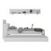 Conjunto Quarto Bicama com Baú e Prateleira 175cm Multimóveis MP4118 Branco