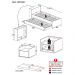 Conjunto Quarto Bicama com Colchão e Baú/Mesa de Cabeceira Suspensa Multimóveis MP4221 Branco