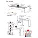 Conjunto Quarto Cama Solteiro com Colchão/Escrivaninha Multimóveis MP4226 Branco/Rustic